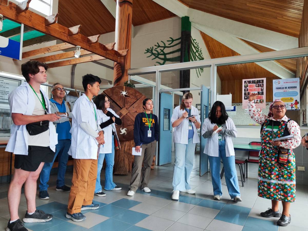 Students at a hospital site visit
