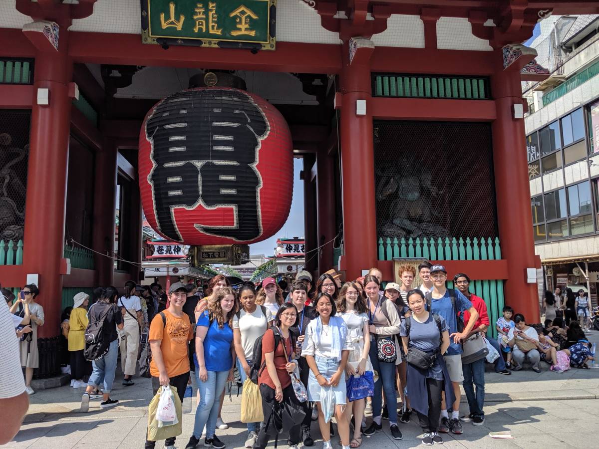 Students at Asakusa Tokyo