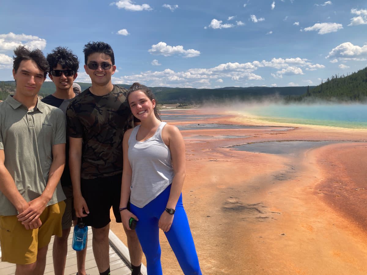 Students in Yellowstone