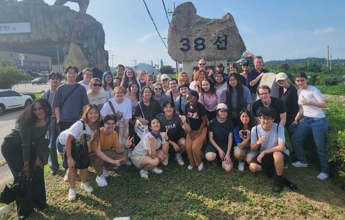 Students on program group excursion photo