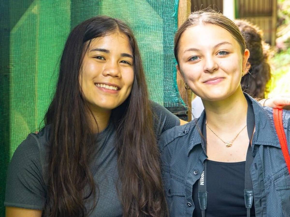 Students on program in Monteverde
