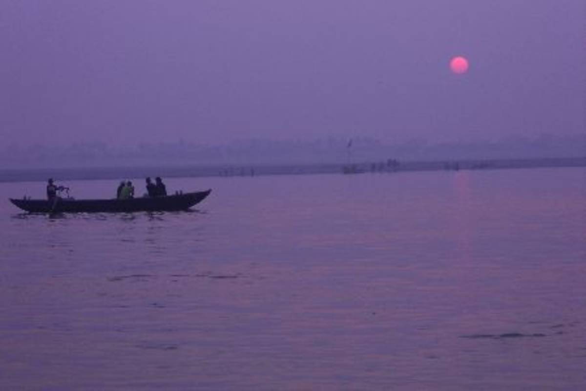 Sunset on the Ganghes