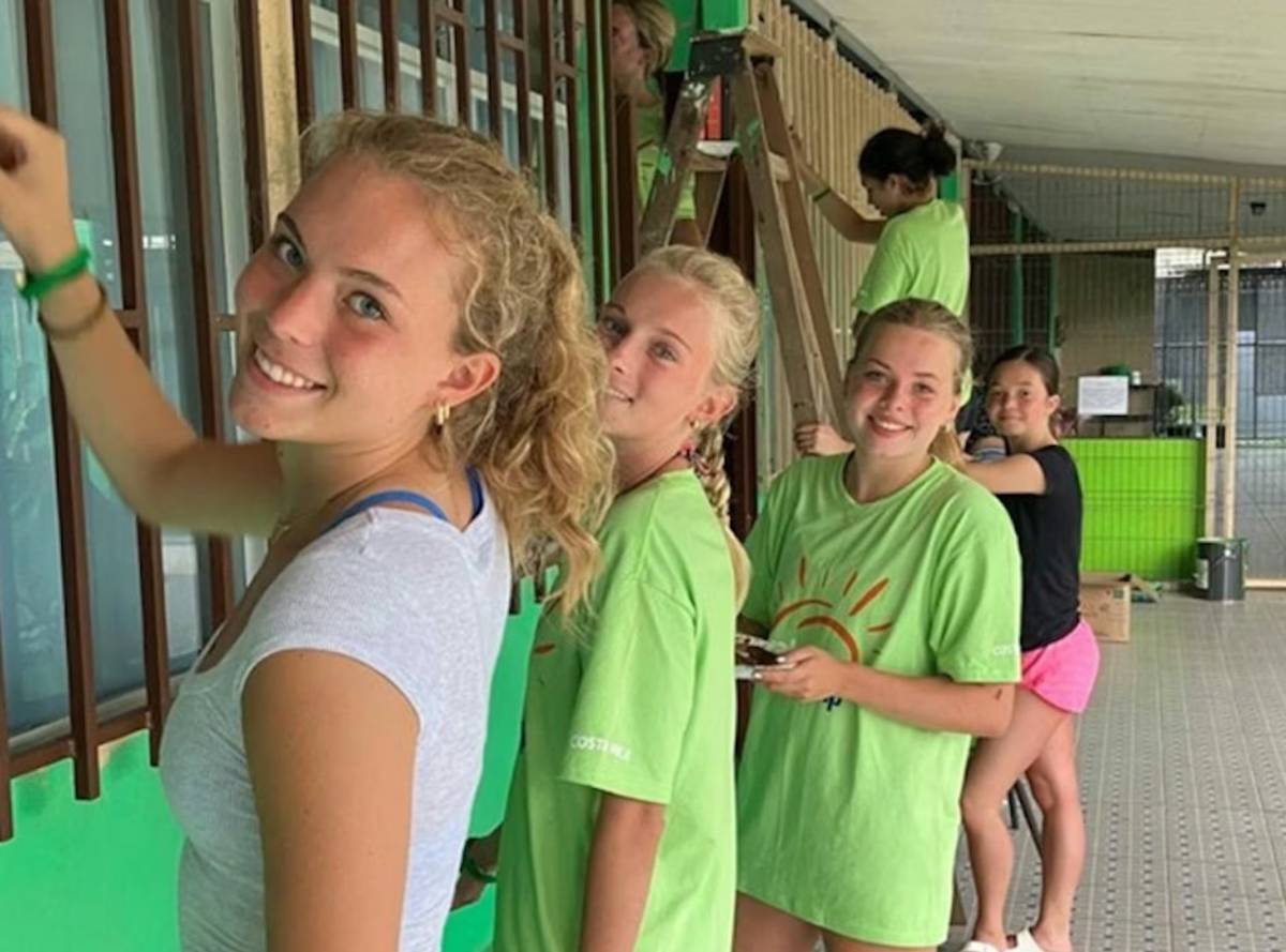 Teen Summer Camp Volunteers Participating in Construction & Renovation