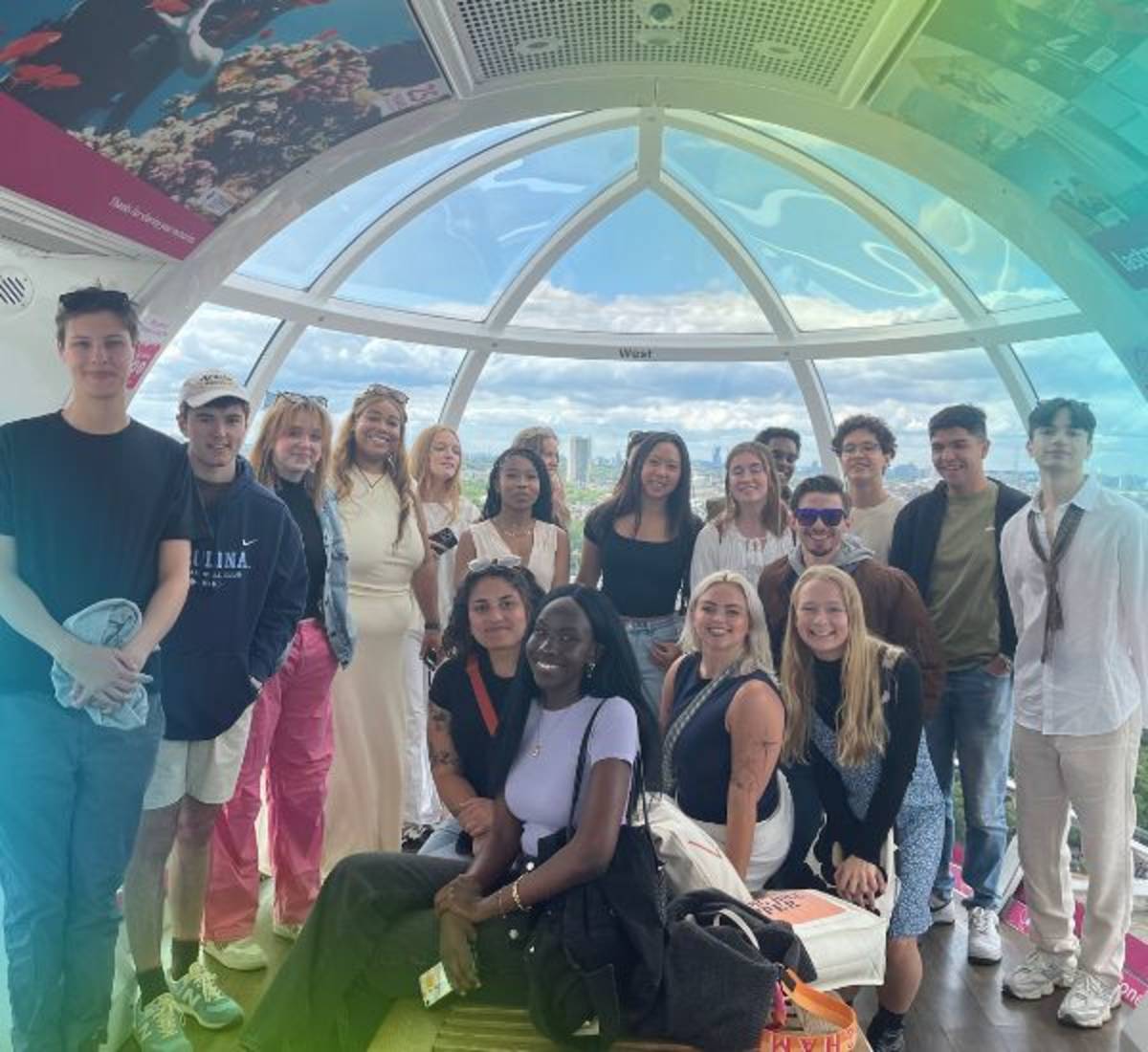 The Intern Group interns on the London Eye