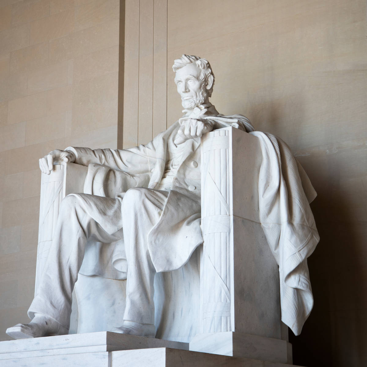 The Lincoln Memorial.
