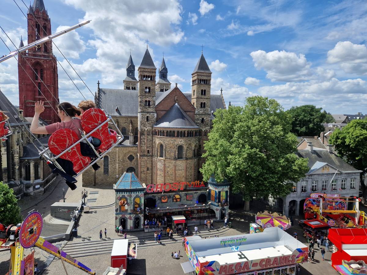 The St. Servatius fair at the Vrijthof square in Maastricht