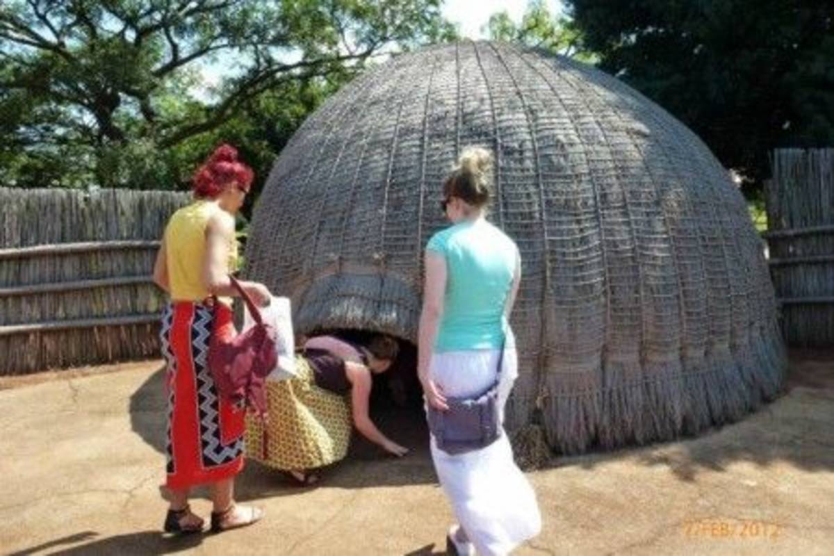 Traditional huts in Swaziland