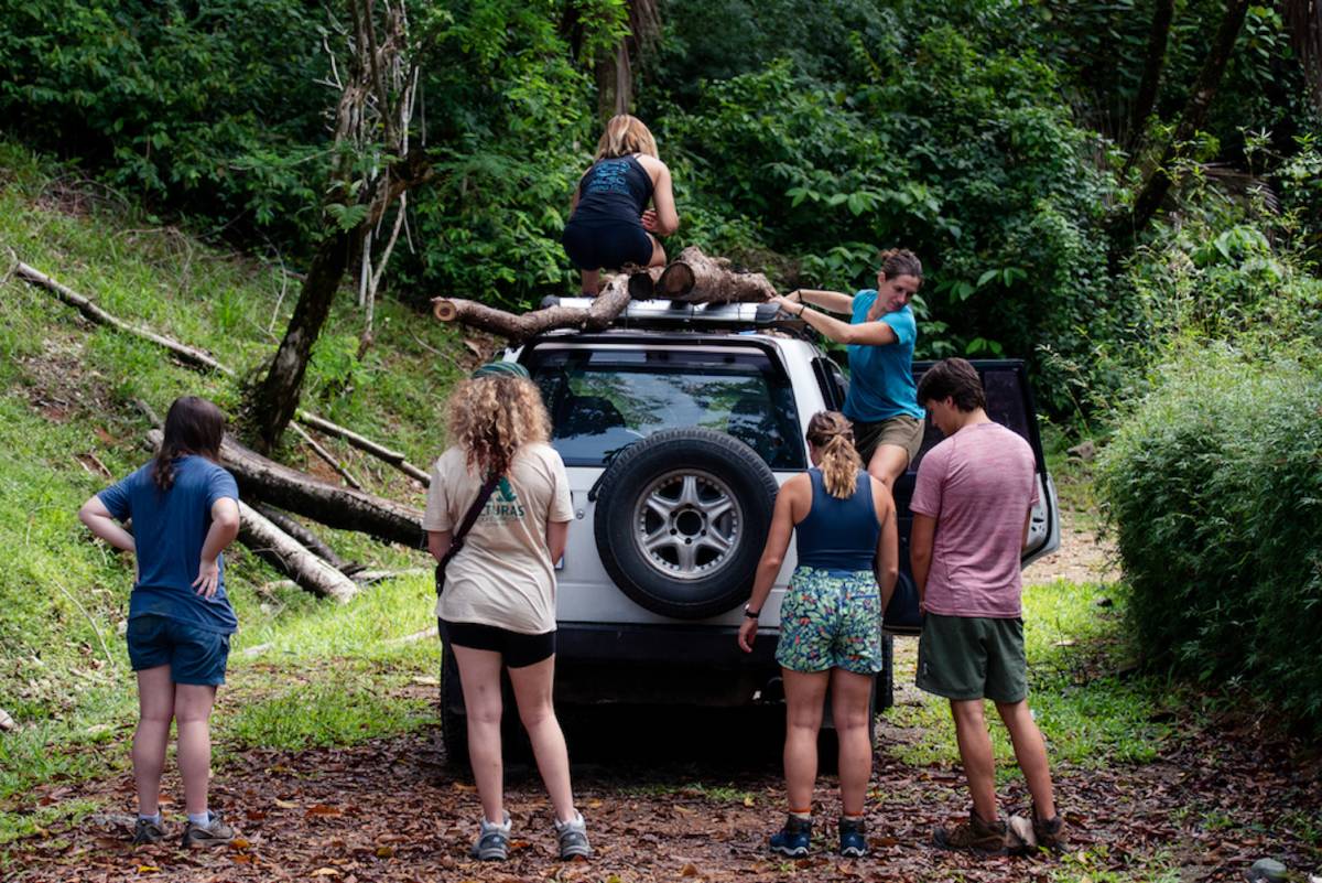 vehicle of Orphan Care and Veterinary Interns in Costa Rica