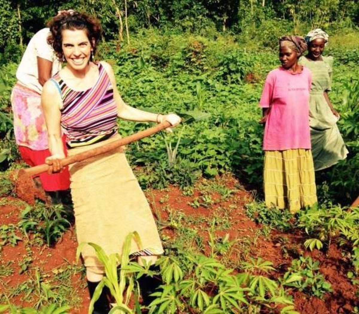 Volunteering on an organic farm in Africa