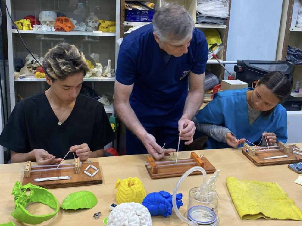 volunteers in the medical program