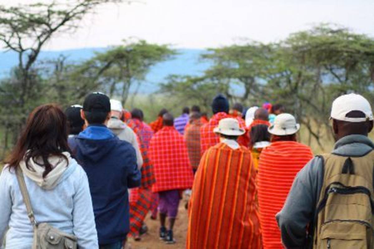 People walking