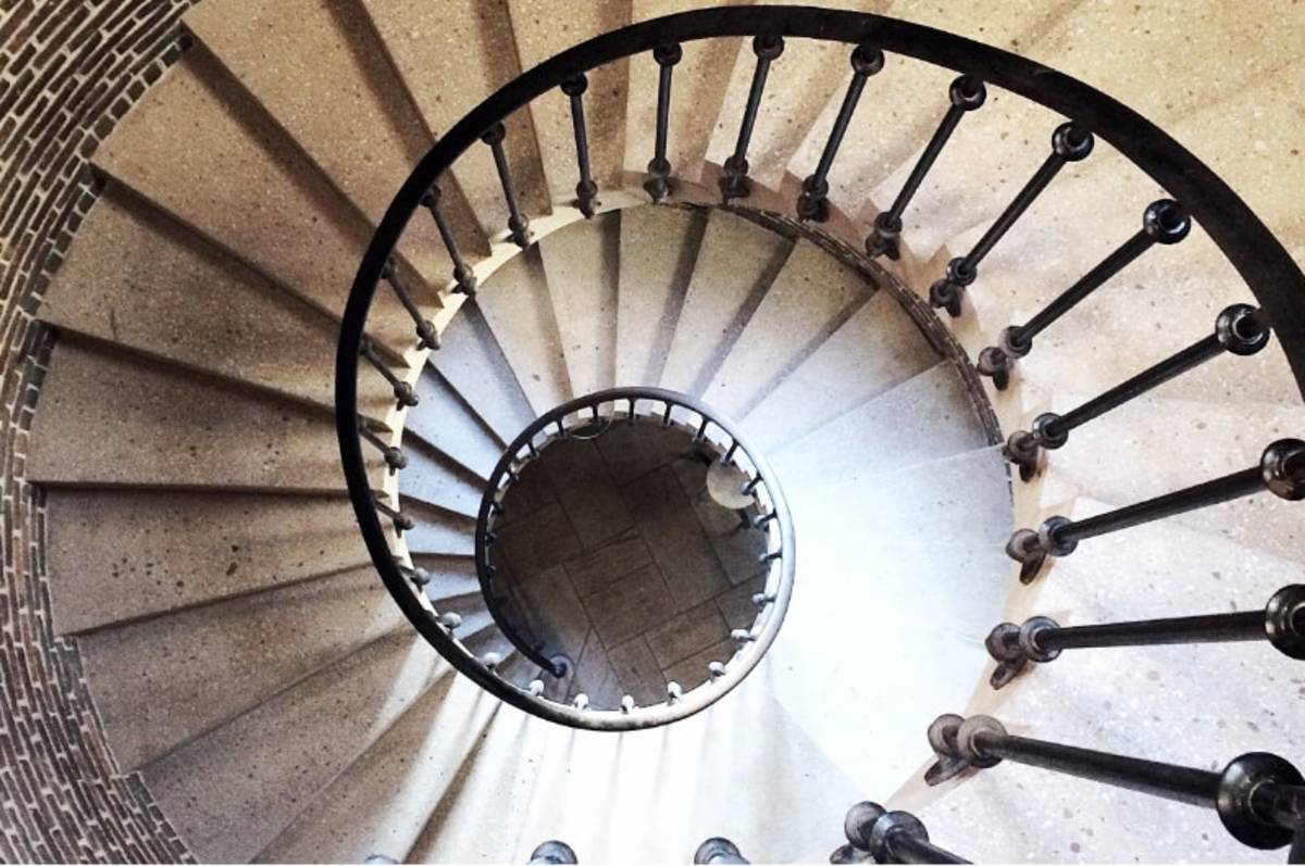Yale University spiral staircase
