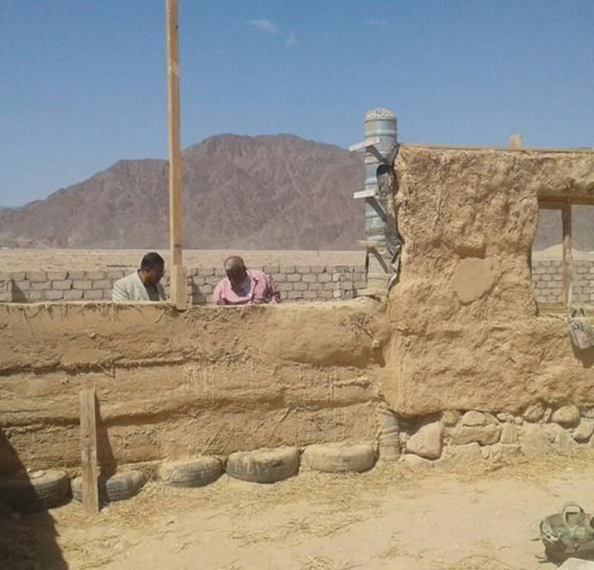 building a clay wall