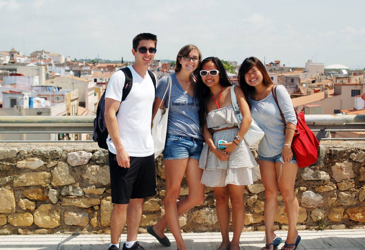 CIEE Study Abroad students in Barcelona
