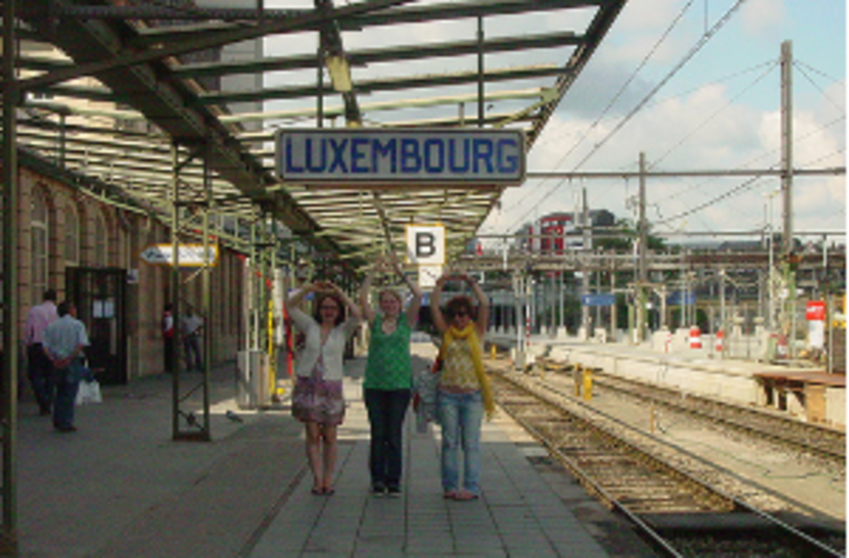 Train station in Luxembourg