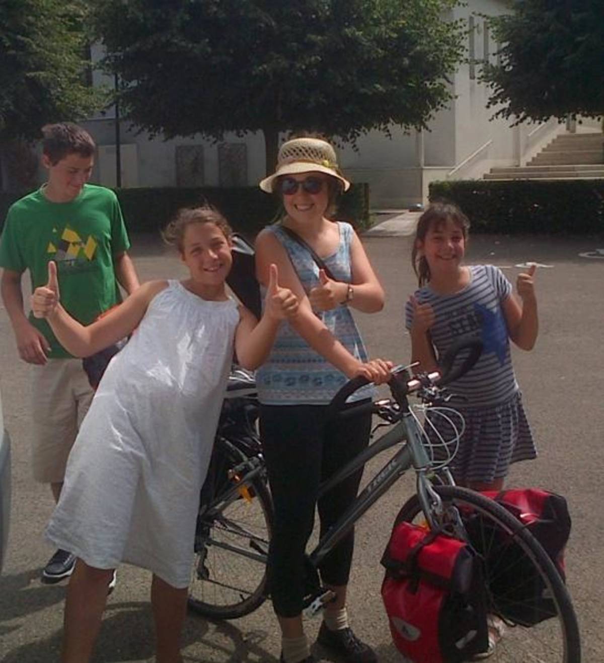Children having fun with their mom 