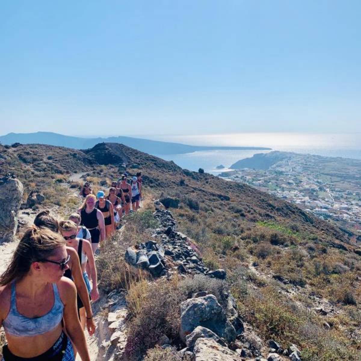 Views from hike in Santorini, Greece.