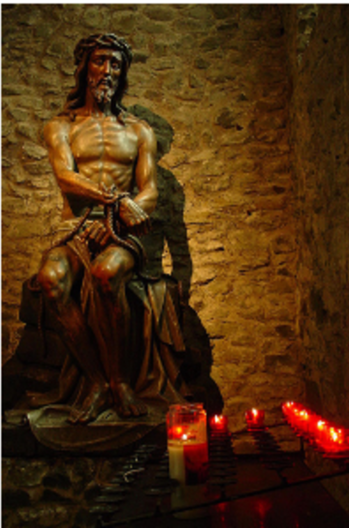 Statue of Jesus in Belgian cathedral