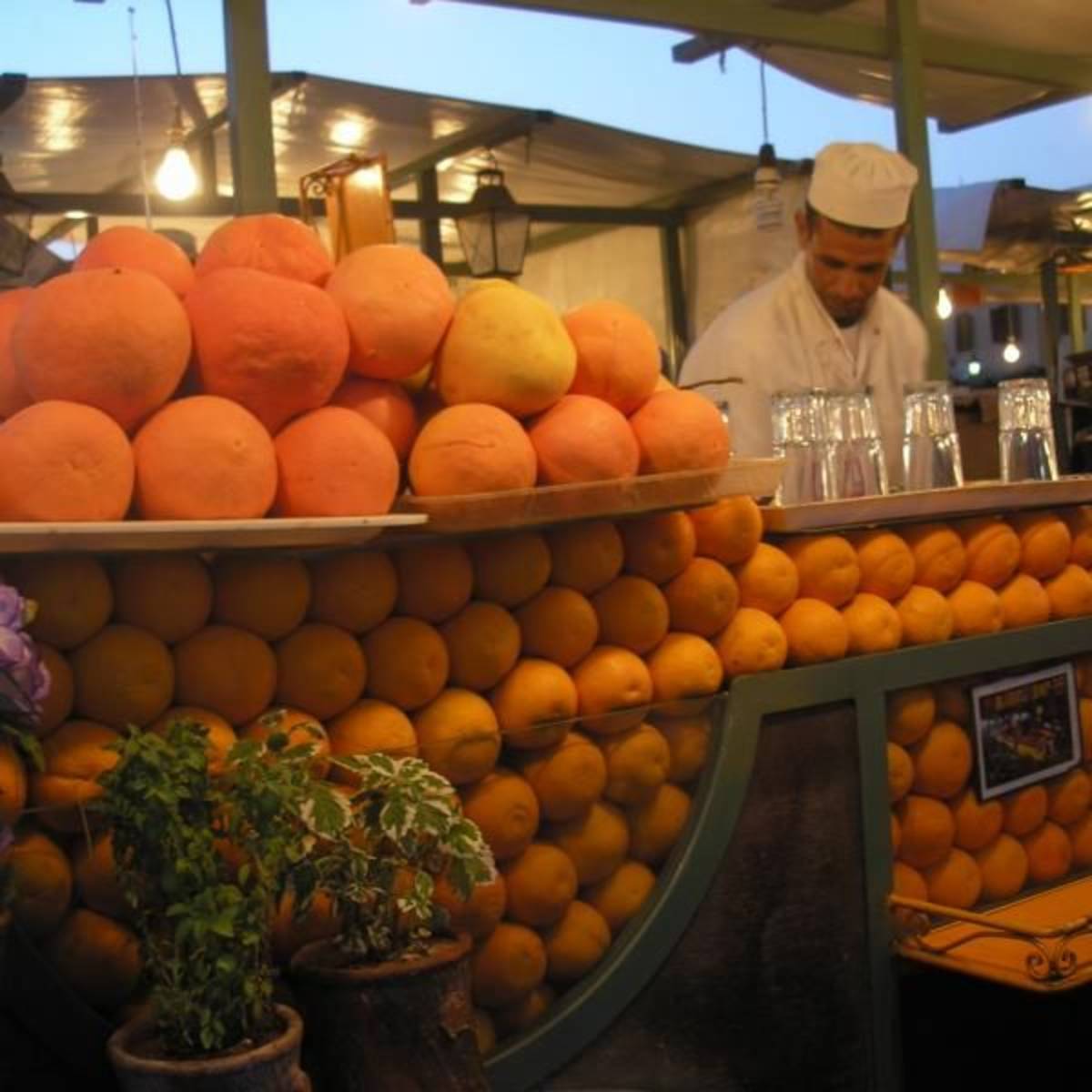 Marrakesh Juice Man Morocco