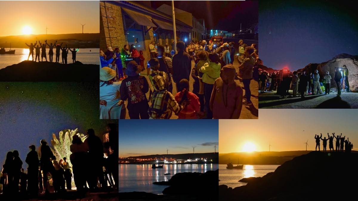 A collage of the 2026 LBS sunrise walk.