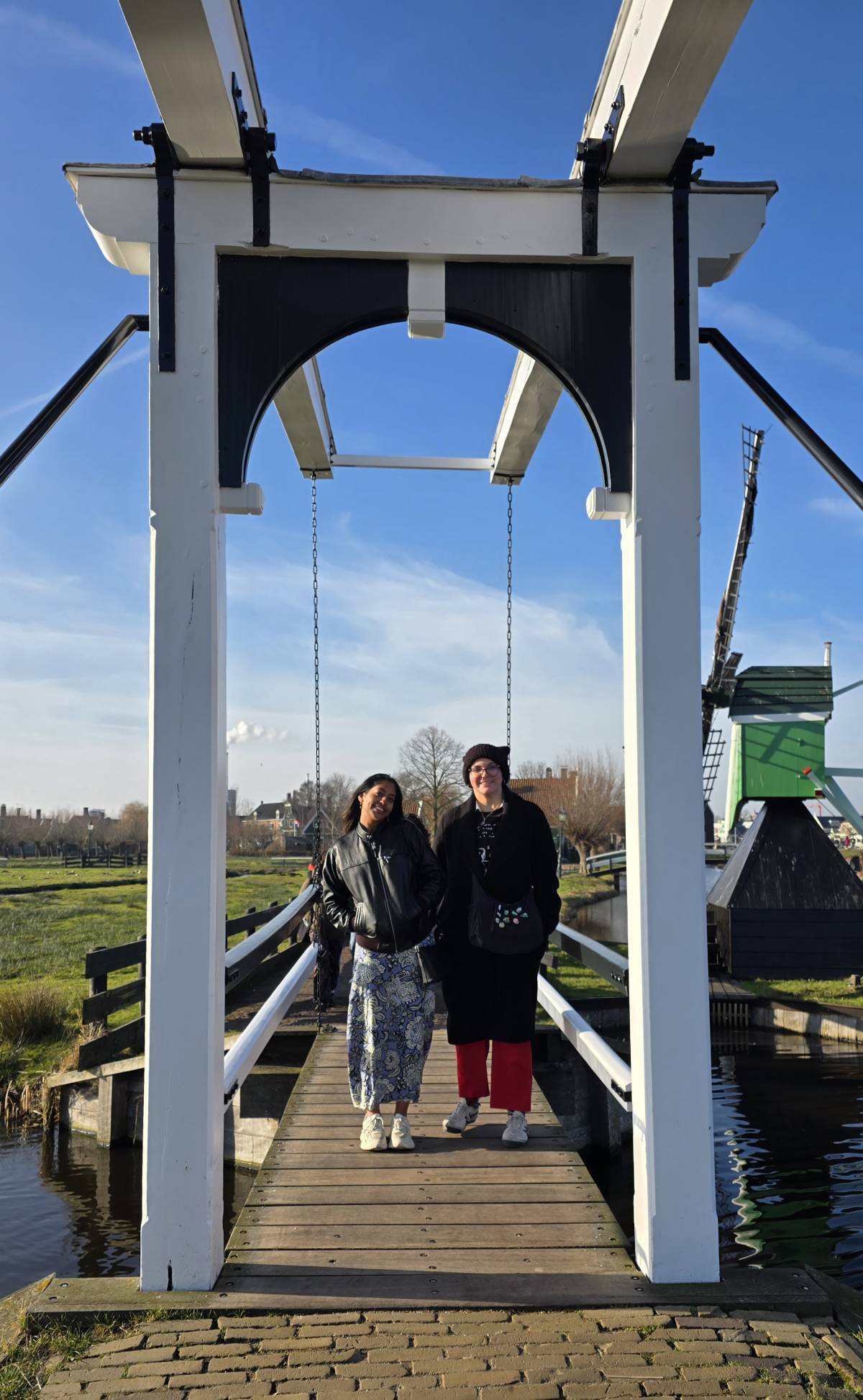 A few of our spring students at the Zaanse Schans 