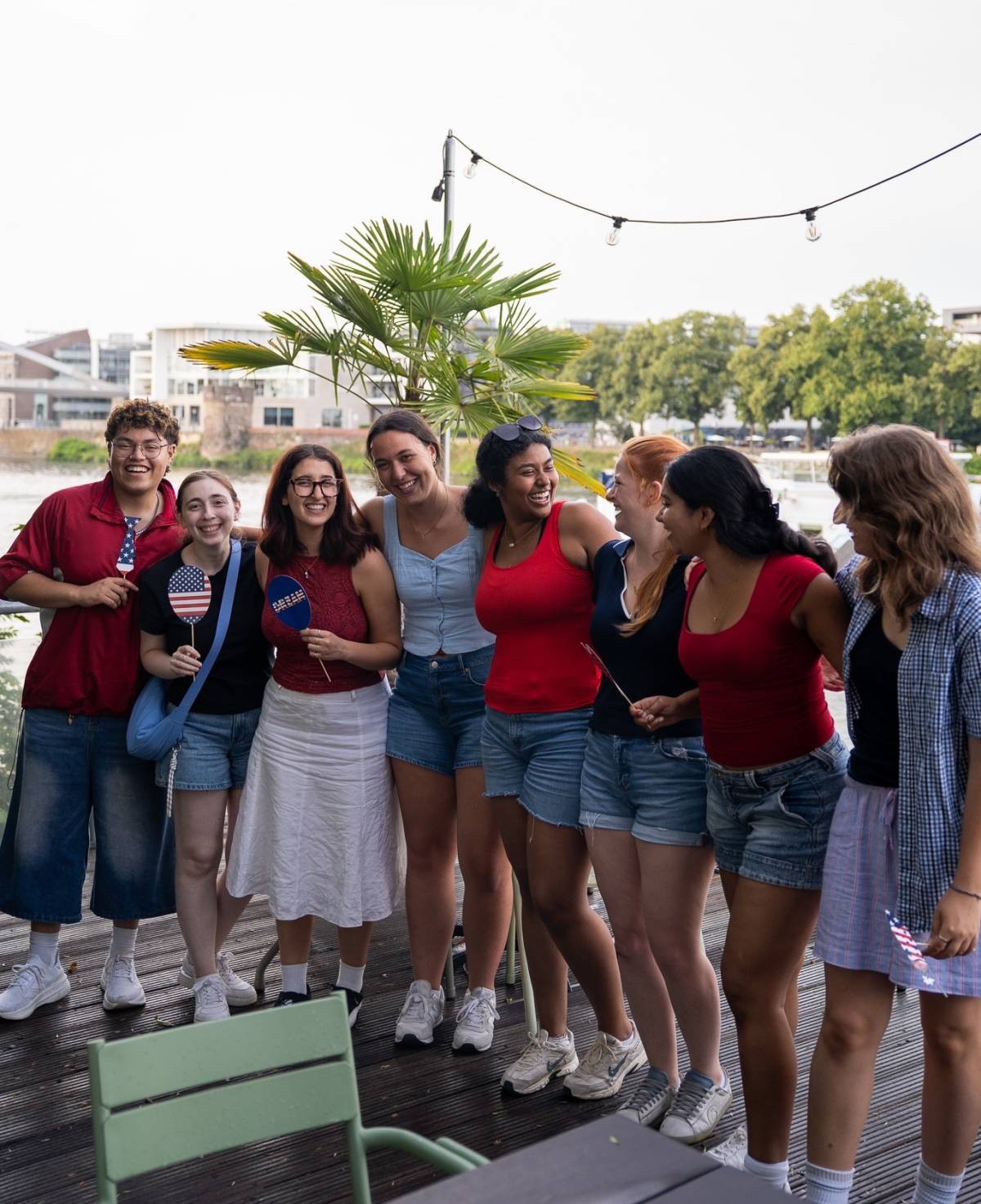 A few of our summer 2025 students during our annual Fourth of July BBQ