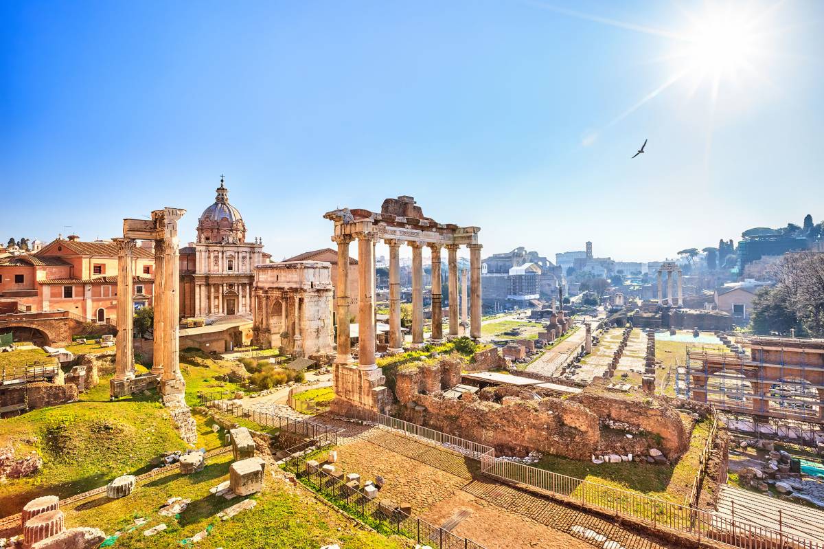 Ancient ruins in Italy