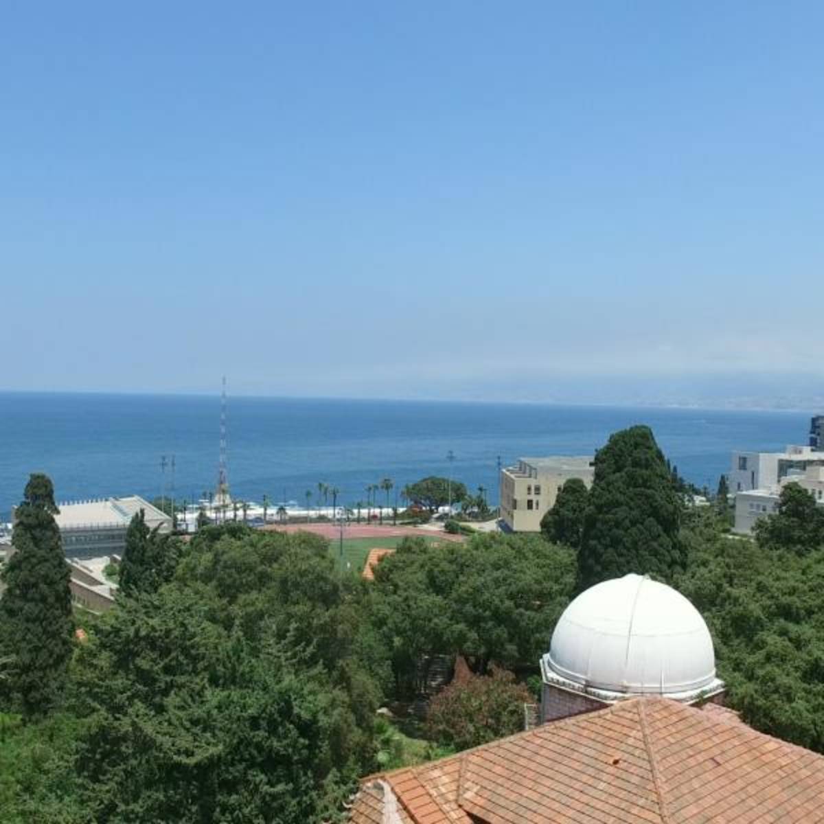 An aerial view of AUB