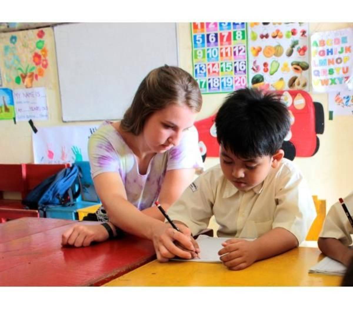 Kindergarten teaching projects in Ubud, Bali