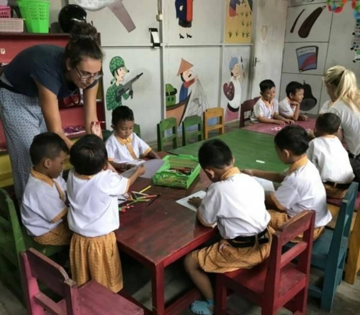 Kindergarten teaching projects in Ubud, Bali