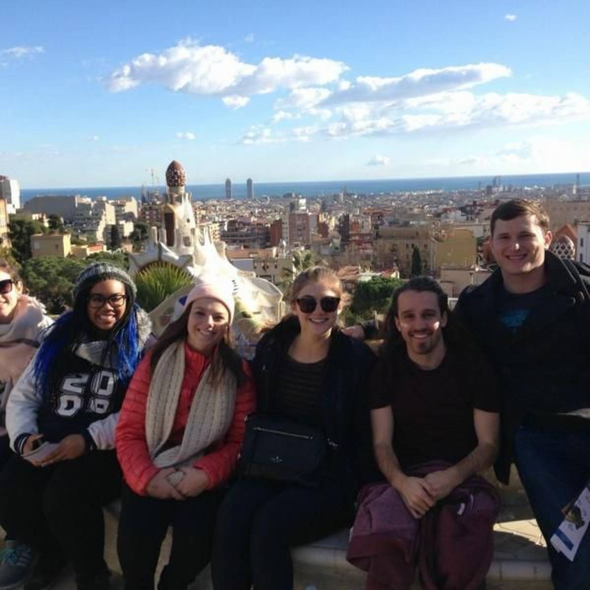 Students at Park Guell BCN