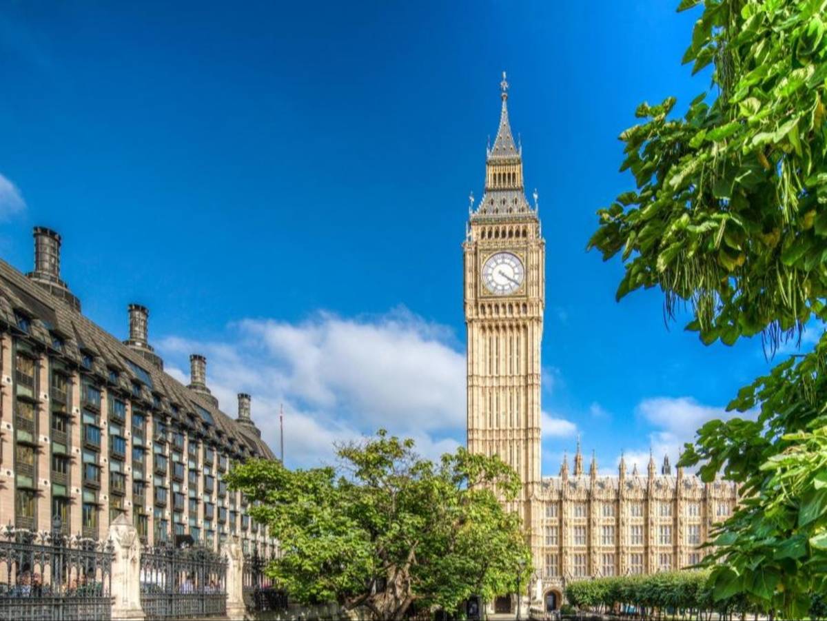 Big Ben and the Houses of Parliament in Westminster, London.
