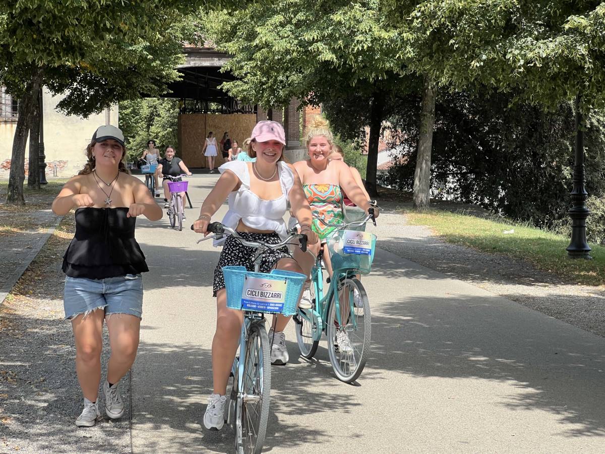 Biking Through Florence