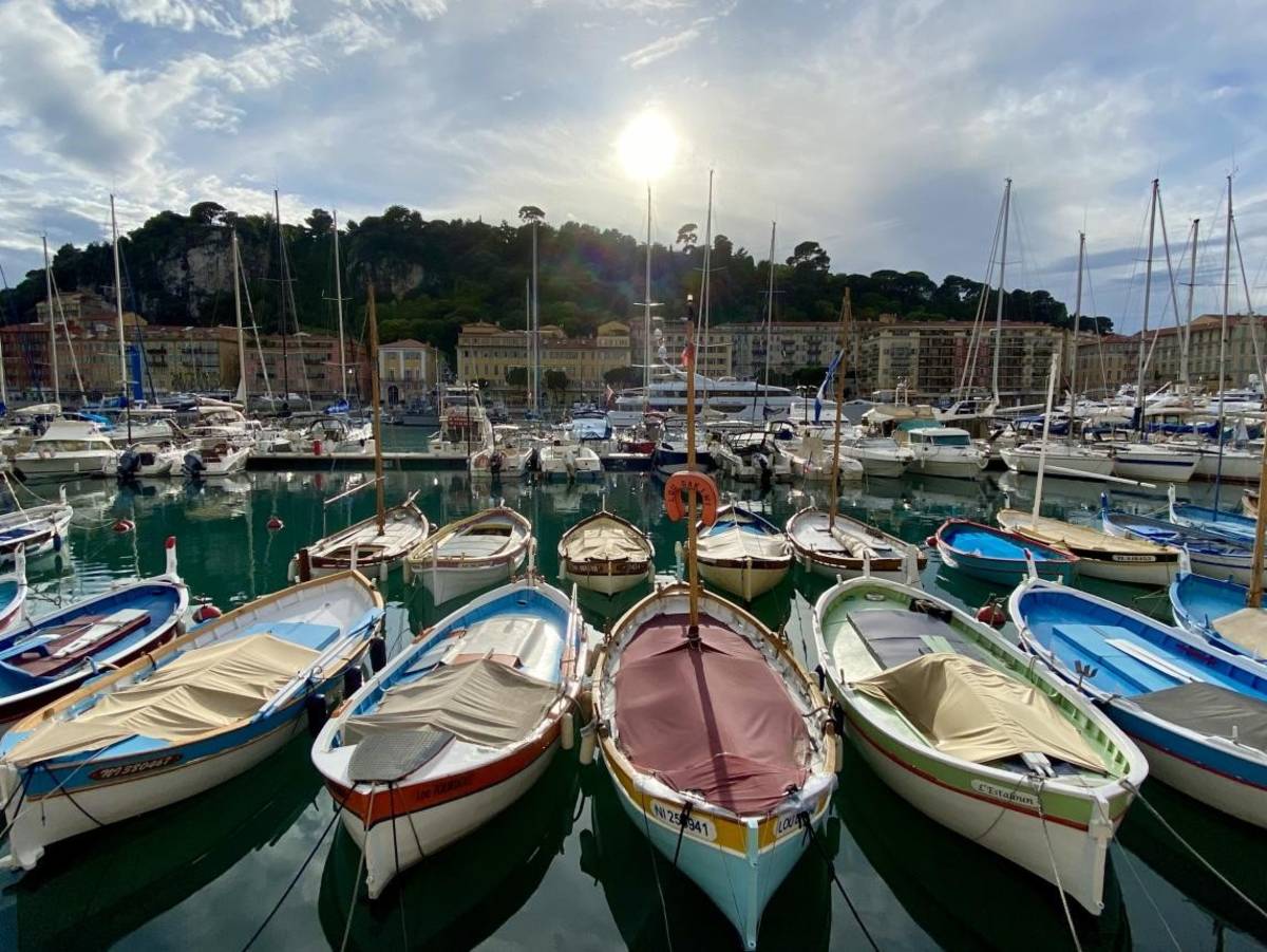 boats in marina in Nice