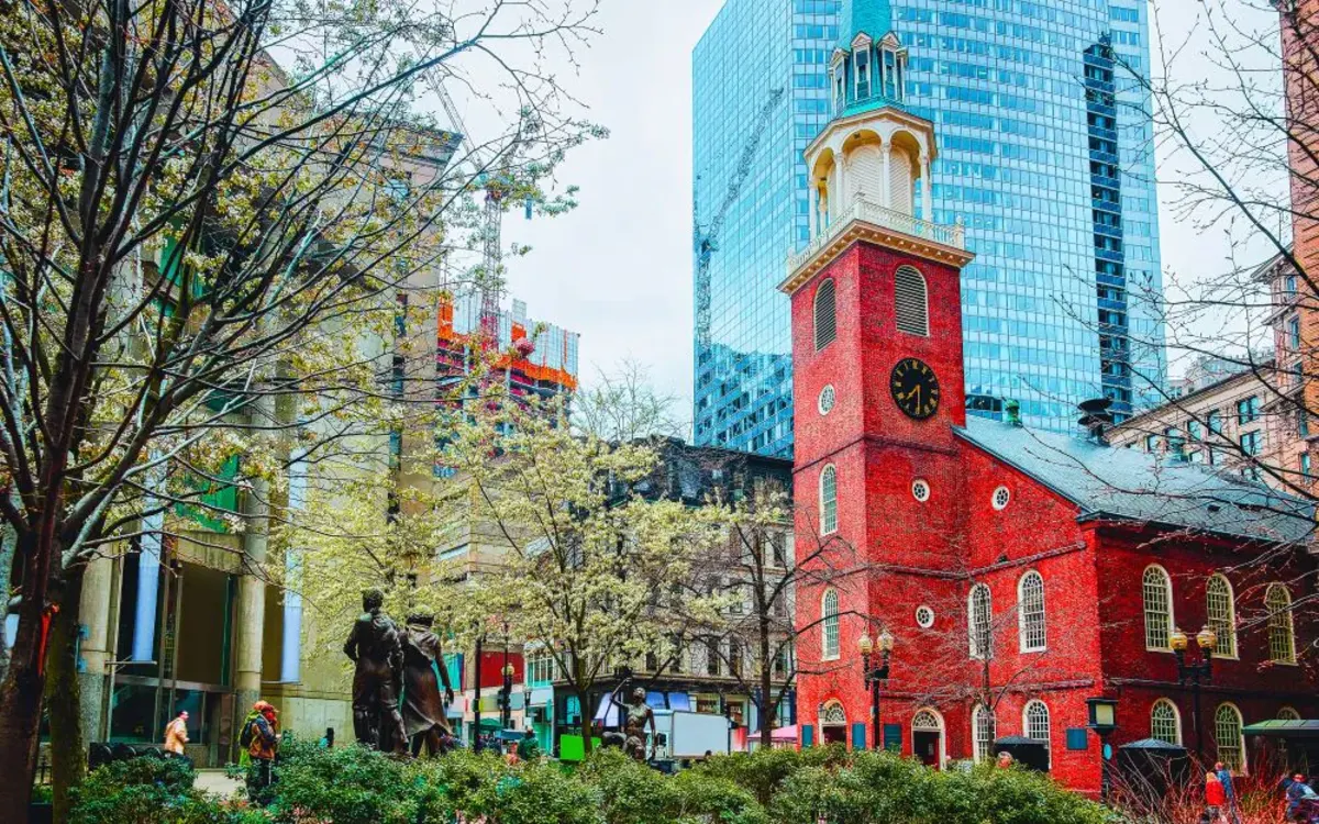 Boston streets and buildings