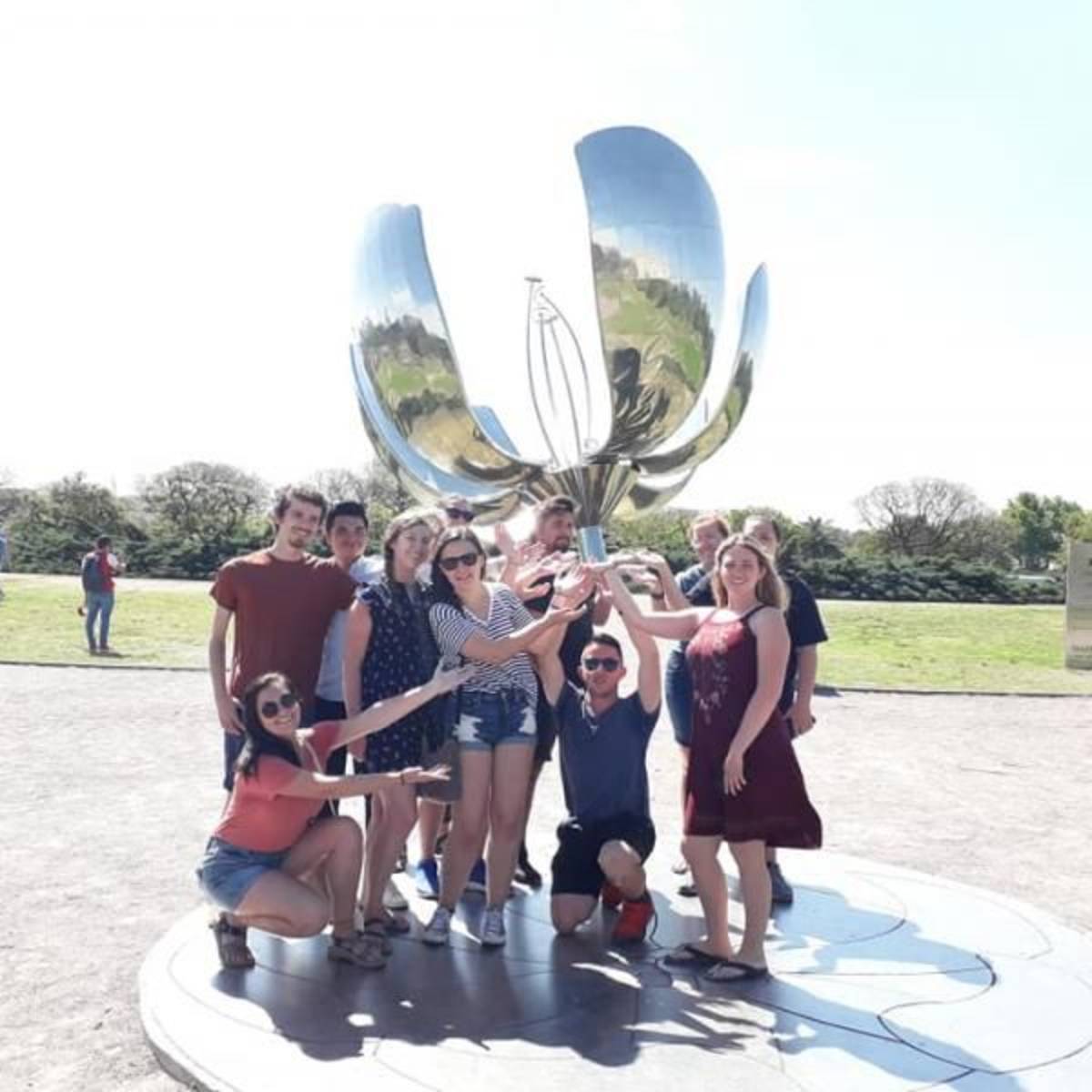 Students in Buenos Aires for a field trip during a study abroad in Montevideo