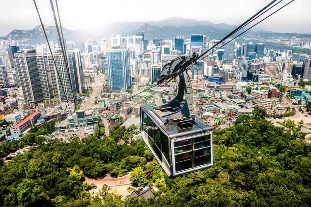 Cable car in Seoul