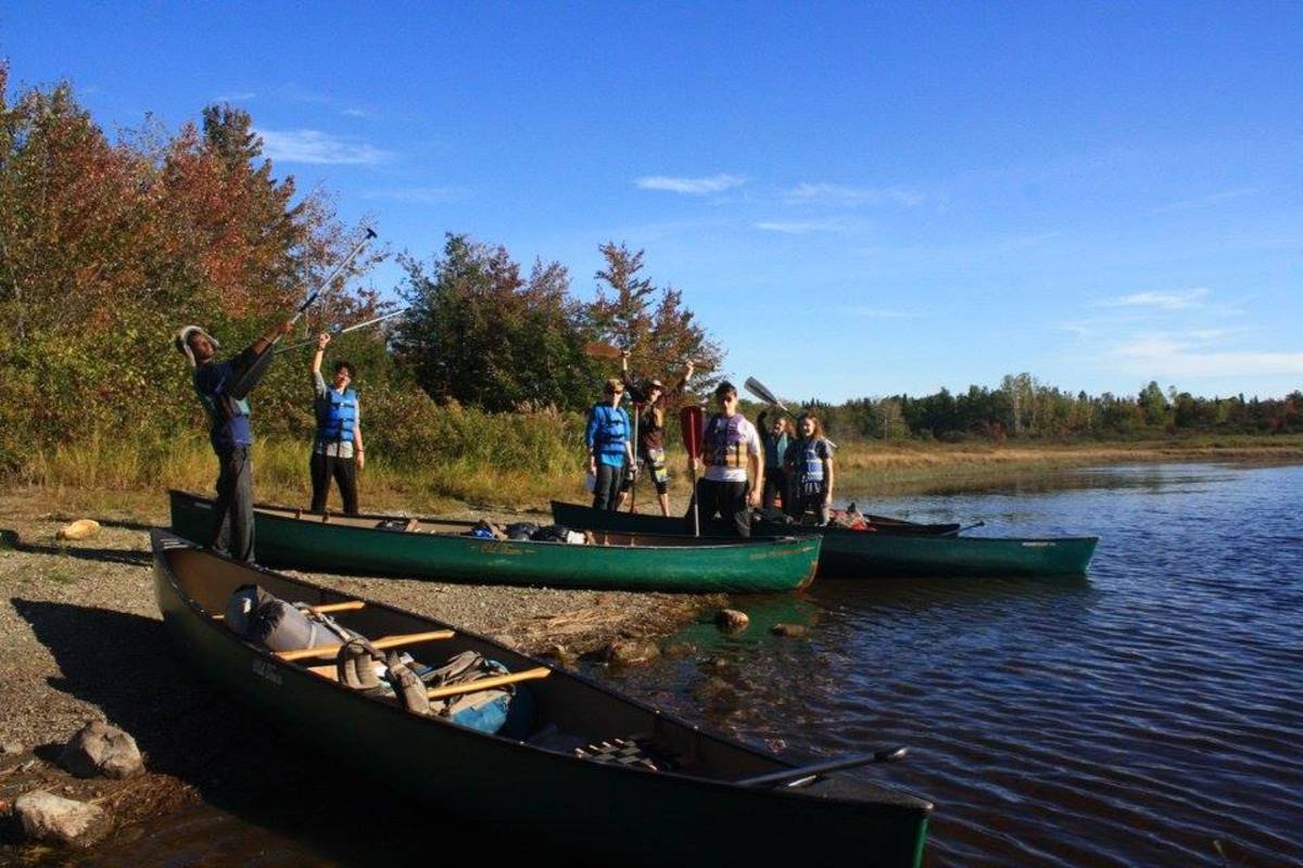 Canoe trip celebration