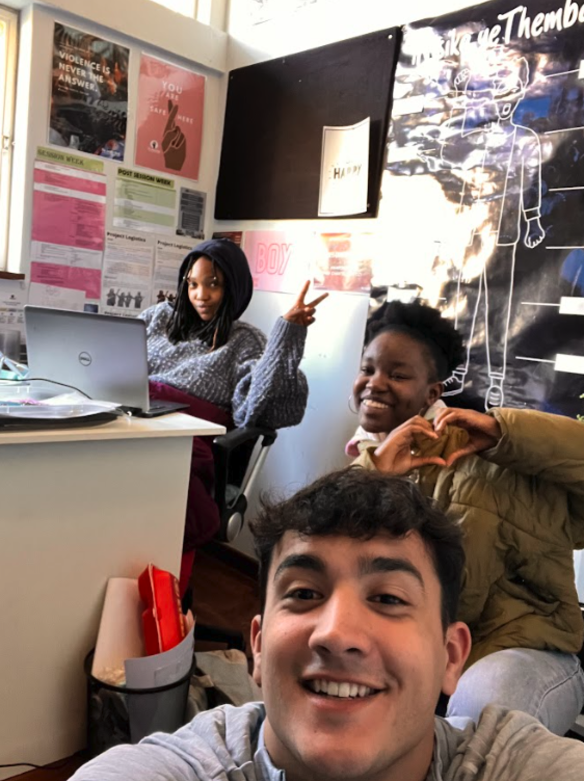 Cape Town intern at their internship!