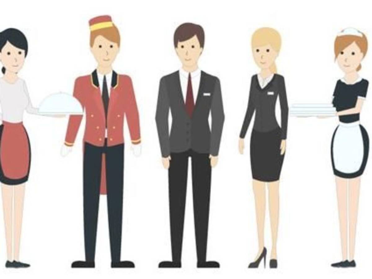 cartoon service crew