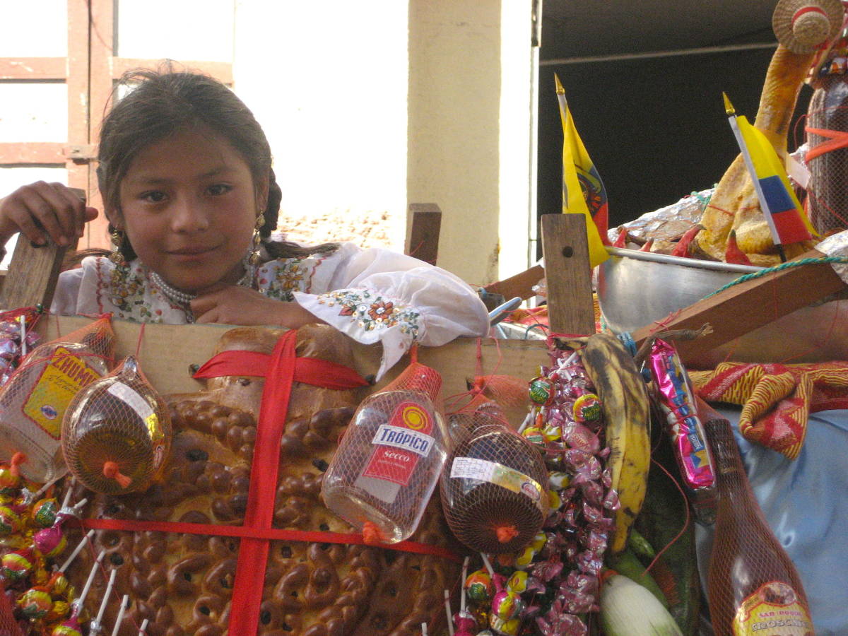 child at the market