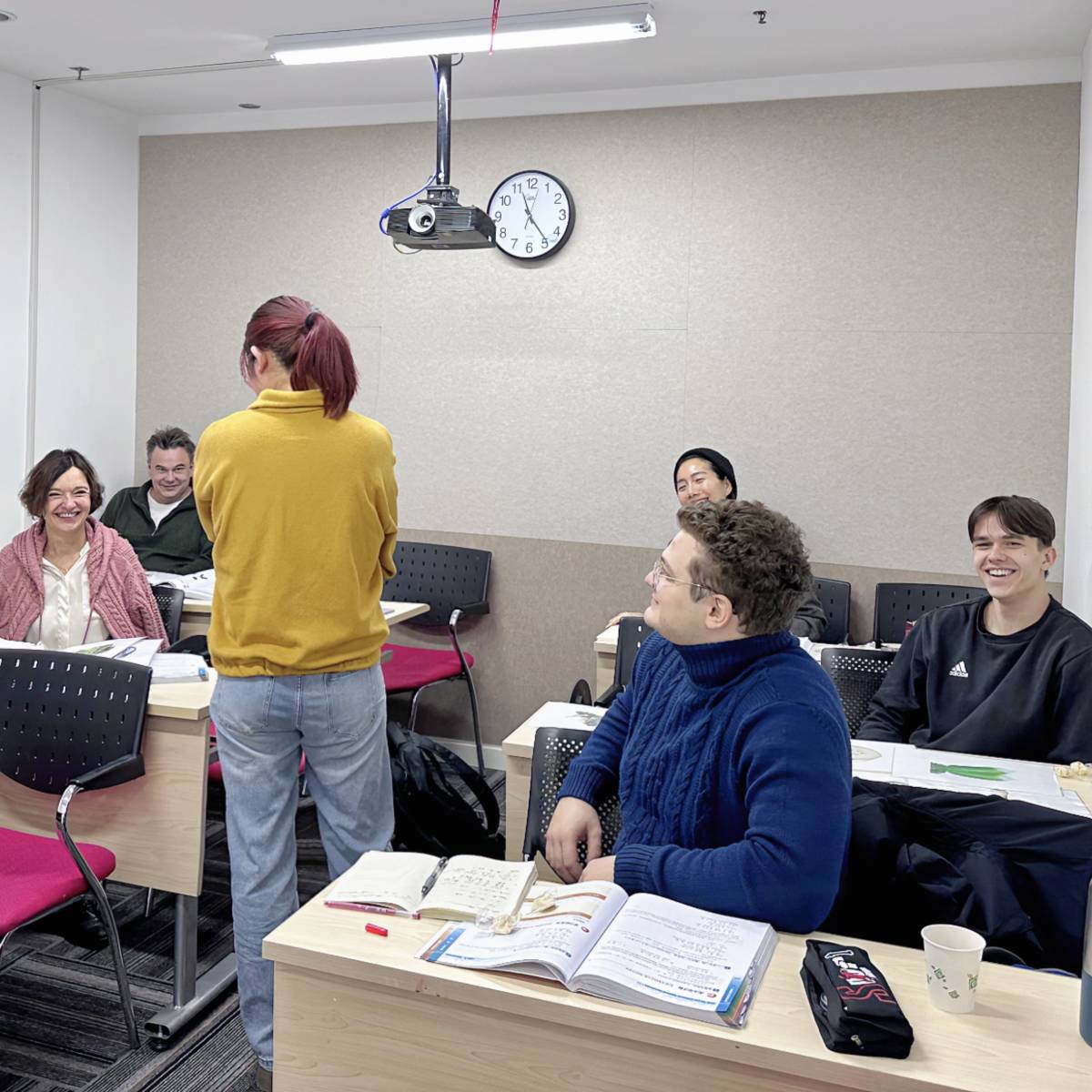 Chinese class in a group