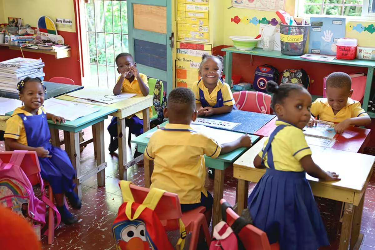 Class of Children Learning in the IVHQ Childcare Program