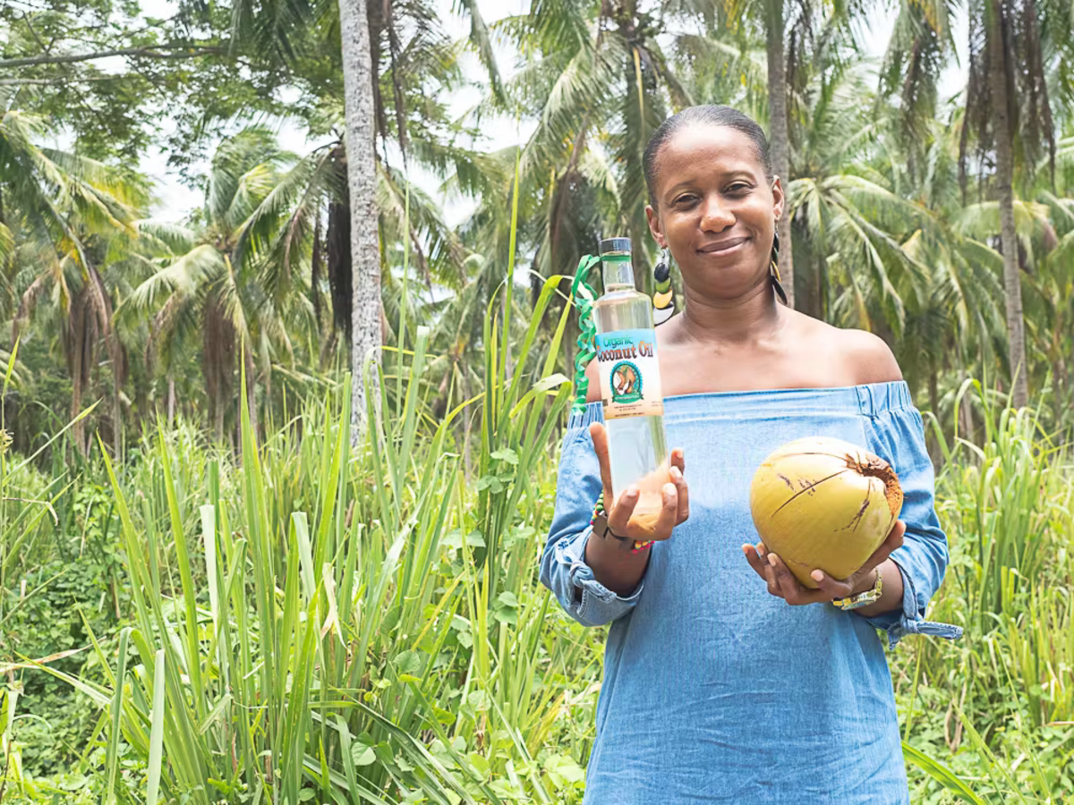 Coconut Oil produced on the Small Business Development program