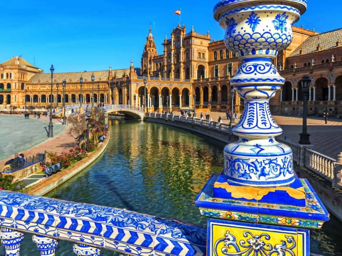 Colorful building in Seville