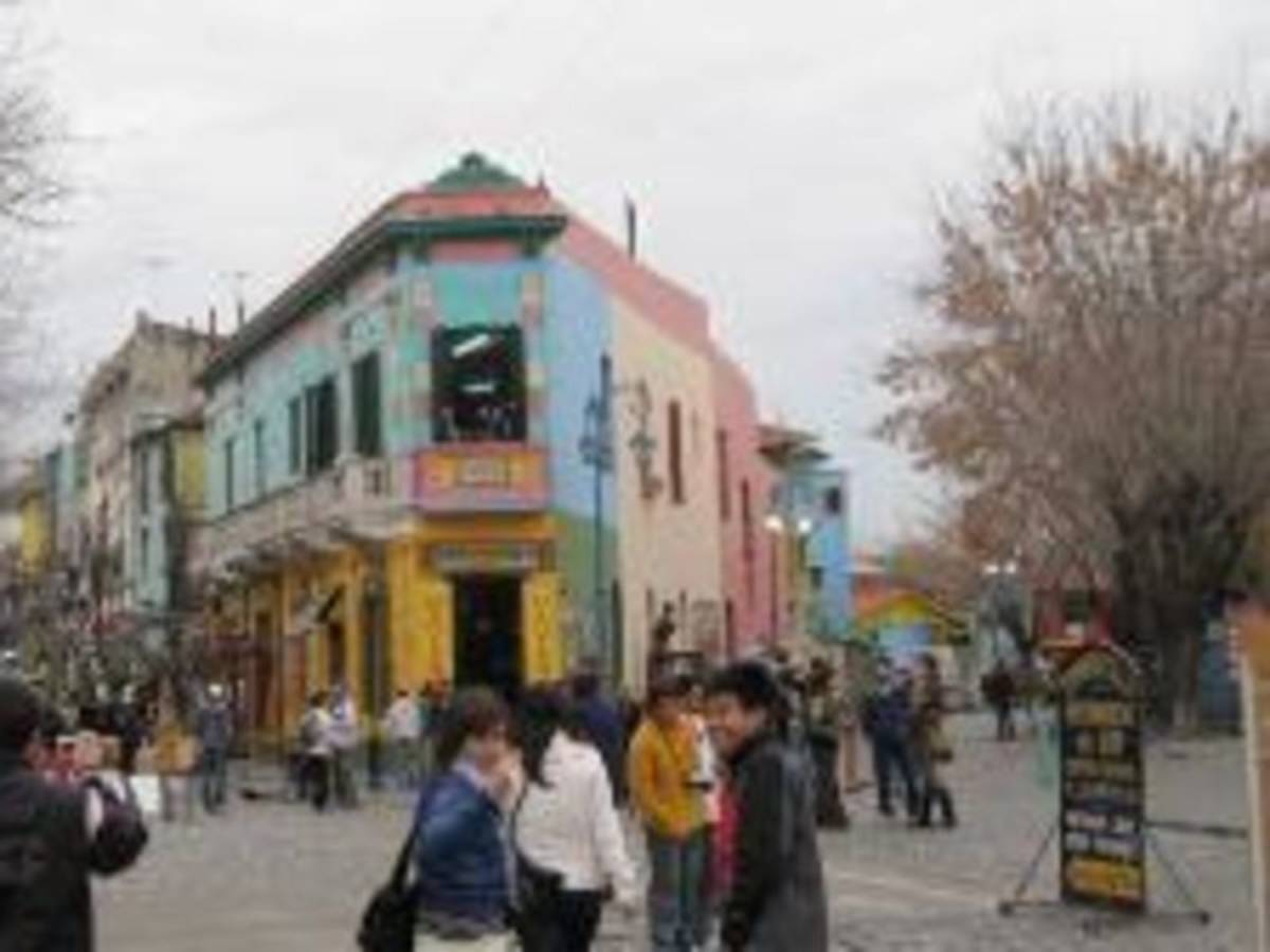 Colorful House In El Caminito Street La Boca District Buenos Aires Argentina
