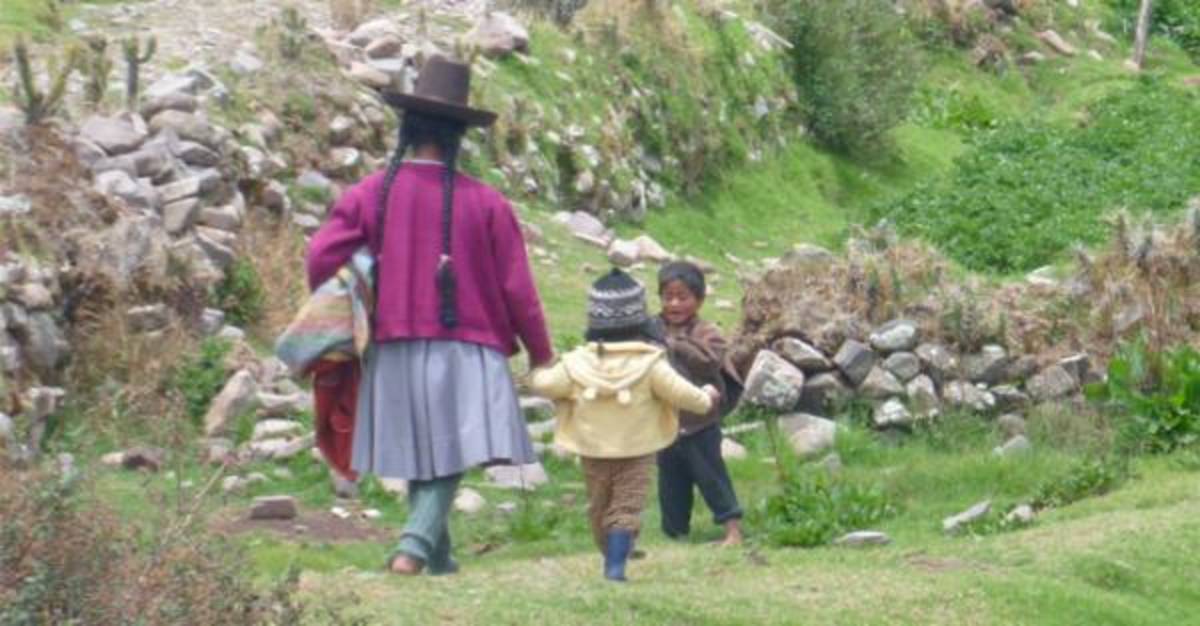 children walking