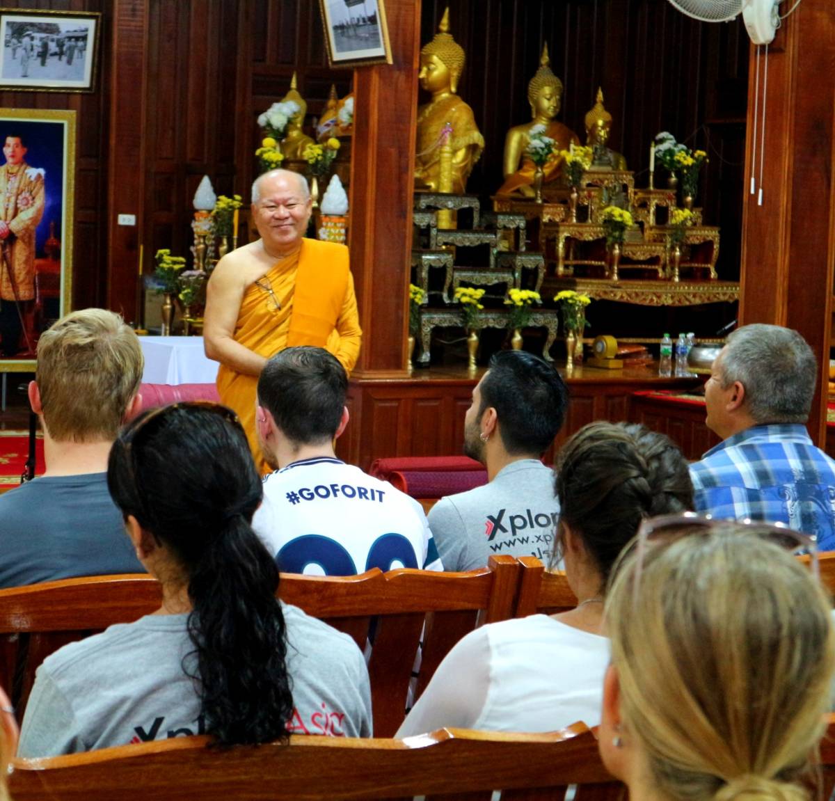 Dharma talk and meditation