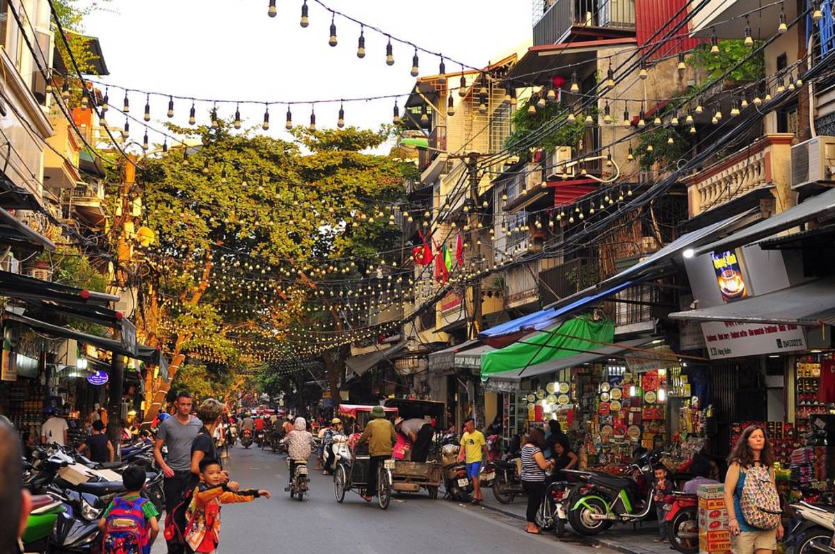 downtown Hanoi, Vietnam