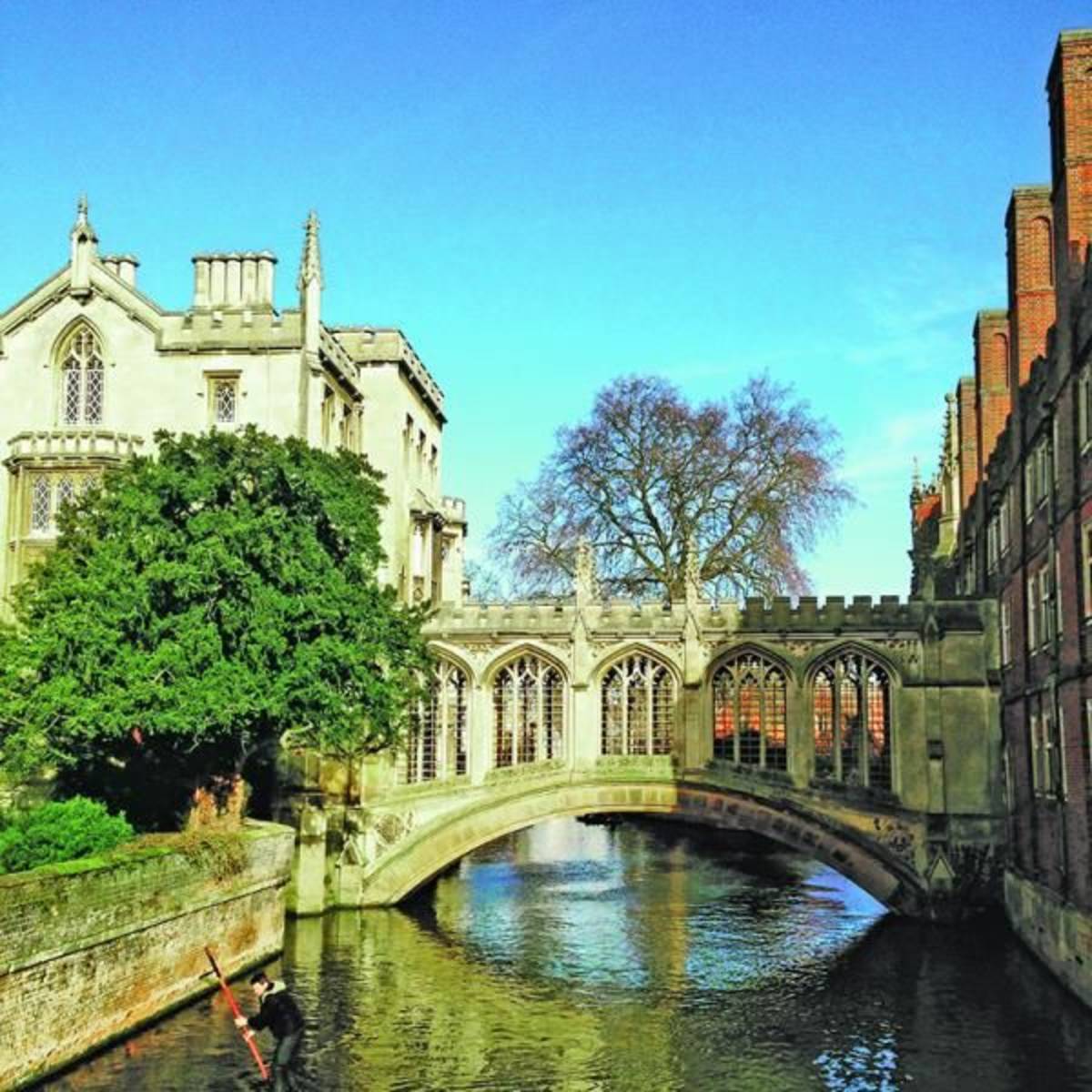 Landscape of Cambridge Bridge of Sighs